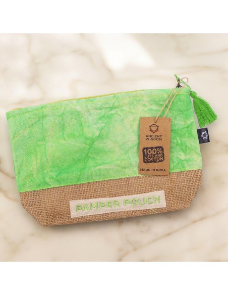 Trousse de toilette stonewashed – Mère Terre verte