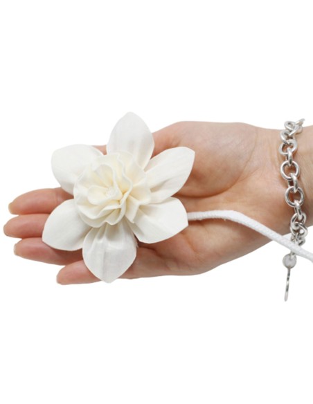 Diffuseur décoratif à fleurs naturelles – Lys grand sur corde