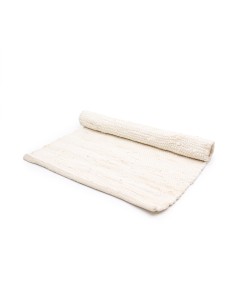 Petit tapis indien en coton tissé – Crème lumineux