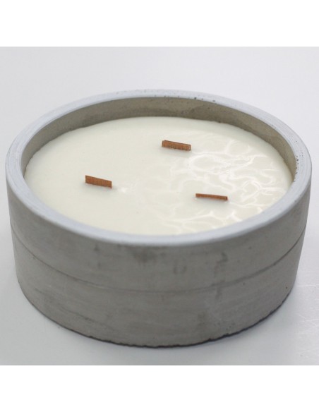 Bougie ronde décorative – Vanille & orange écrasée
