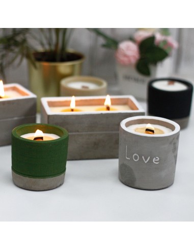 Bougie ronde décorative – Vanille & orange écrasée