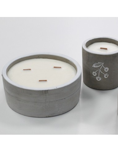 Bougie ronde décorative – Vanille & orange écrasée