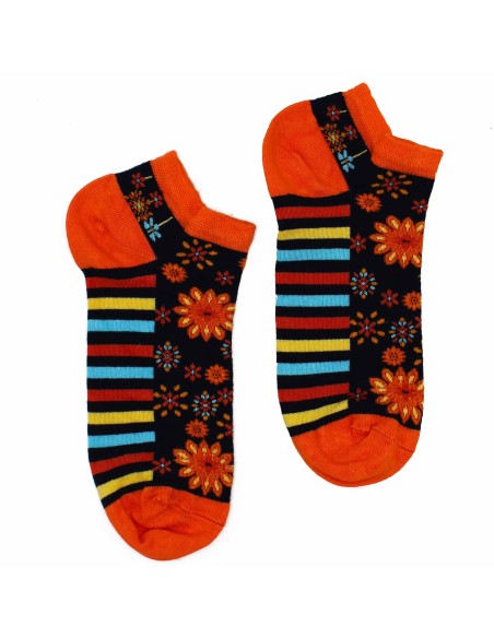 Chaussettes basses en bambou Hop Hare – Fleurs mandala (S/M)