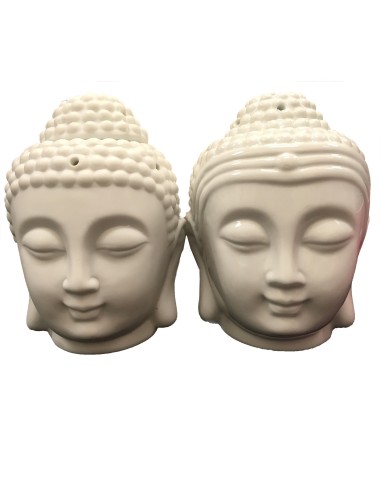 Brûle-parfum décoratif – Bouddha blanc zen