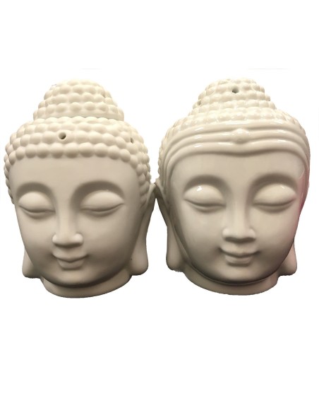 Brûle-parfum décoratif – Bouddha blanc zen