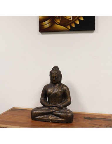 Bouddha classique finition or ancien – Présence paisible