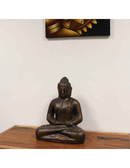 Bouddha classique finition or ancien – Présence paisible
