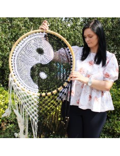 Attrape-rêves Yin & Yang XXL – Équilibre sacré