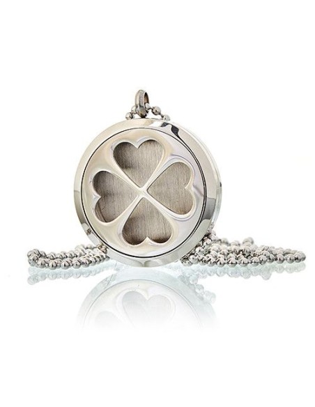 Collier diffuseur d’aromathérapie – Trèfle à quatre feuilles