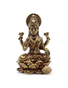 Statuette Lakshmi en laiton – Abondance douce