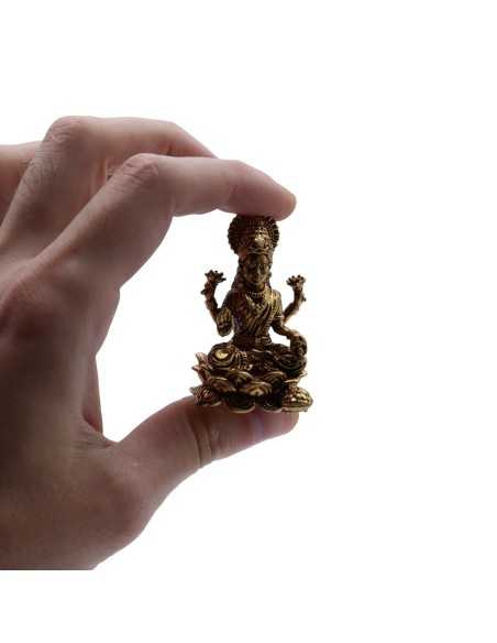 Statuette Lakshmi en laiton – Abondance douce