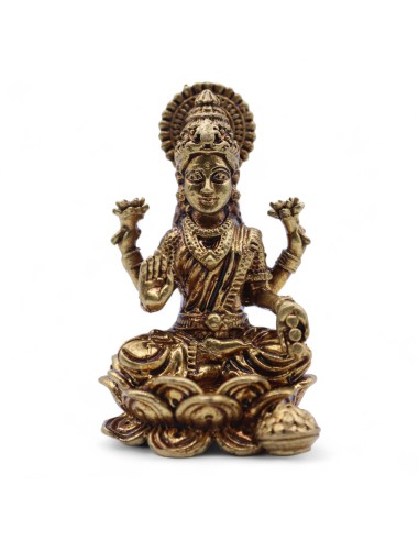 Statuette Lakshmi en laiton – Abondance douce