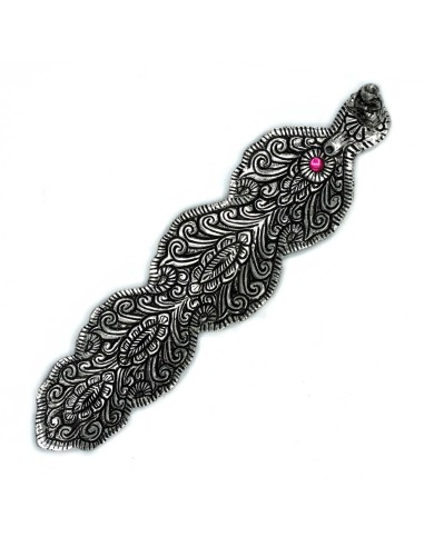 Porte-encens Bouddha long – Aluminium poli