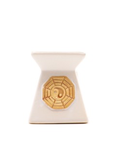 Brûle-parfum rustique Yin & Yang – Couleurs assorties