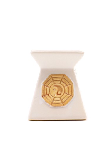Brûle-parfum rustique Yin & Yang – Couleurs assorties