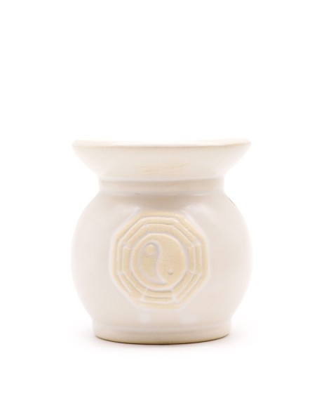 Brûle-parfum rustique Yin & Yang – Couleurs assorties
