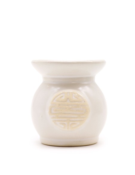 Brûle-parfum rustique Yin & Yang – Couleurs assorties
