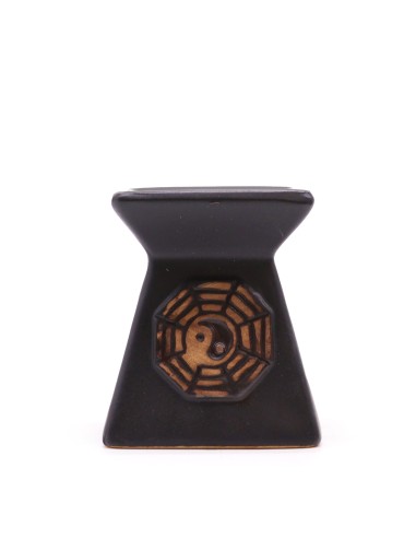 Brûle-parfum rustique Yin & Yang – Couleurs assorties