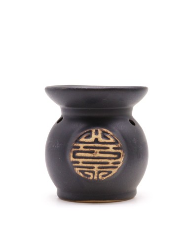 Brûle-parfum rustique Yin & Yang – Couleurs assorties