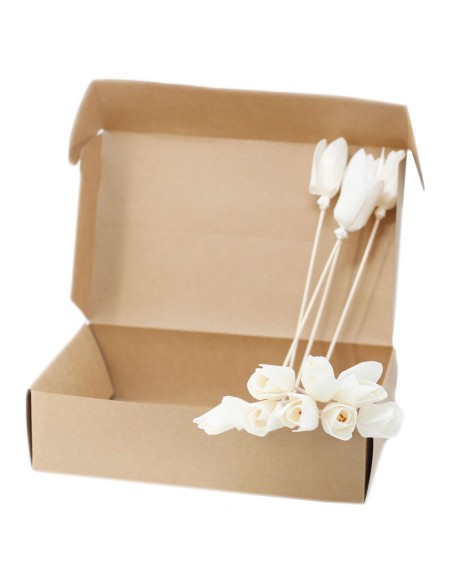 Diffuseur décoratif à fleurs naturelles – Tulipe sur tige