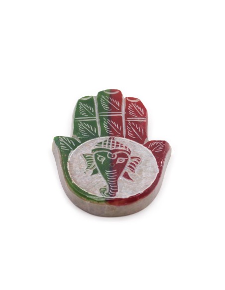 profitez-en stéatite Hamsa 9×6 cm - Ganesha
