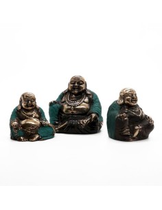 Trio de Bouddhas heureux – Joie et sérénité