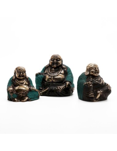 Trio de Bouddhas heureux – Joie et sérénité