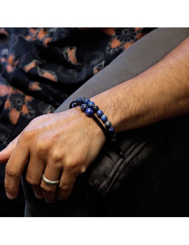 Bracelet double énergie en sodalite – Vérité
