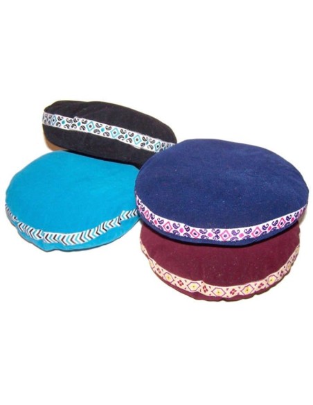 Coussin en velours pour petit bol tibétain
