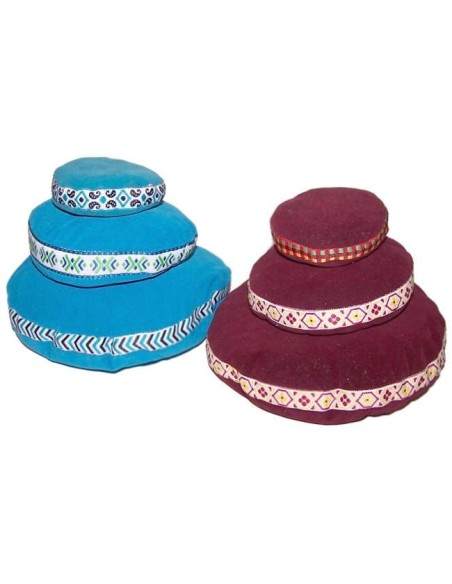 Coussin en velours pour petit bol tibétain