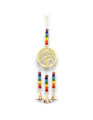 Clochettes indiennes Arbre de Vie & chakras – Rituel zen