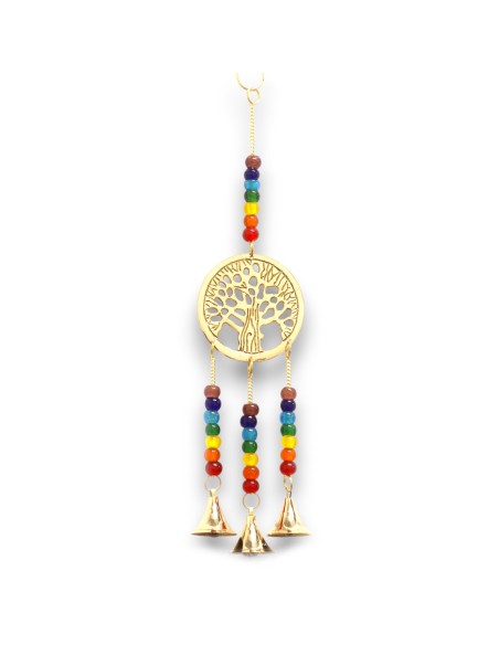 Clochettes indiennes Arbre de Vie & chakras – Rituel zen