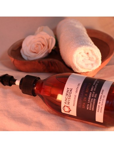 Huile aromatique massage & bain – Lavande somnolente zen