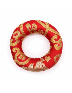 Coussin d’anneau rouge pour bol tibétain