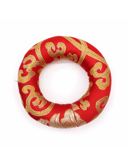 Coussin d’anneau rouge pour bol tibétain