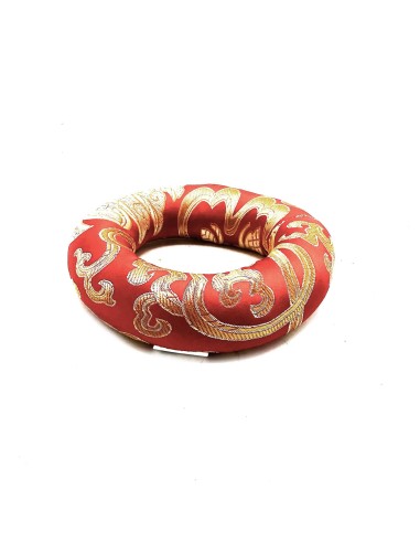 Coussin d’anneau rouge pour bol tibétain