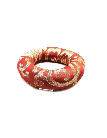 Coussin d’anneau rouge pour bol tibétain