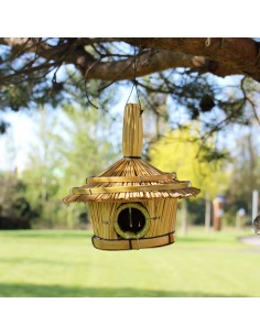 Petite boîte ronde pour oiseaux 17×17 cm