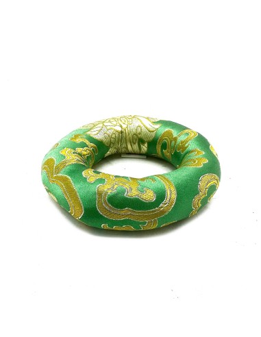 Coussin d’anneau vert pour bol tibétain