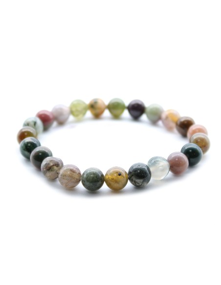 Bracelet énergétique en agate mousse – Renouveau