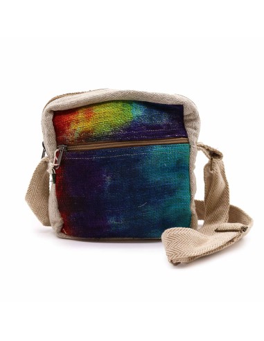 Sac bandoulière en chanvre teinté – Zip unique