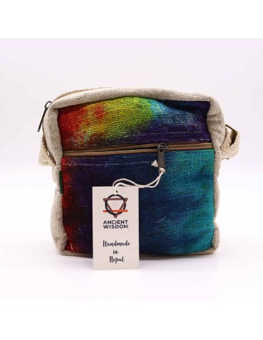 Sac bandoulière en chanvre teinté – Zip unique