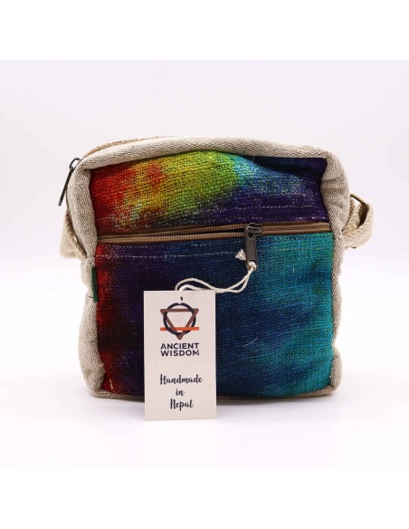 Sac bandoulière en chanvre teinté – Zip unique