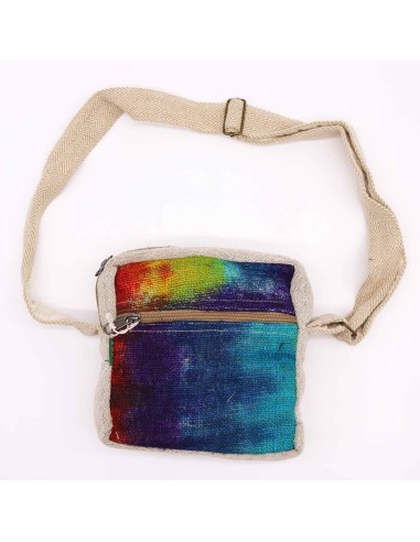 Sac bandoulière en chanvre teinté – Zip unique