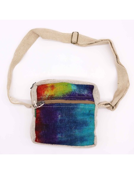 Sac bandoulière en chanvre teinté – Zip unique