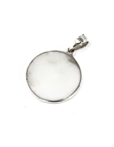 Pendentif Arbre de Vie en argent – Nacre irisée