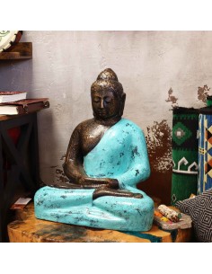 Bouddha classique turquoise – Paix ancrée