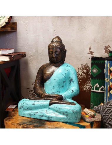 Bouddha classique turquoise – Paix ancrée