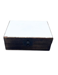 Boîte décorative en céramique – Blanc pur zen