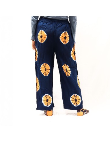 Pantalon d’intérieur style japonais – Bleu & orange (M)